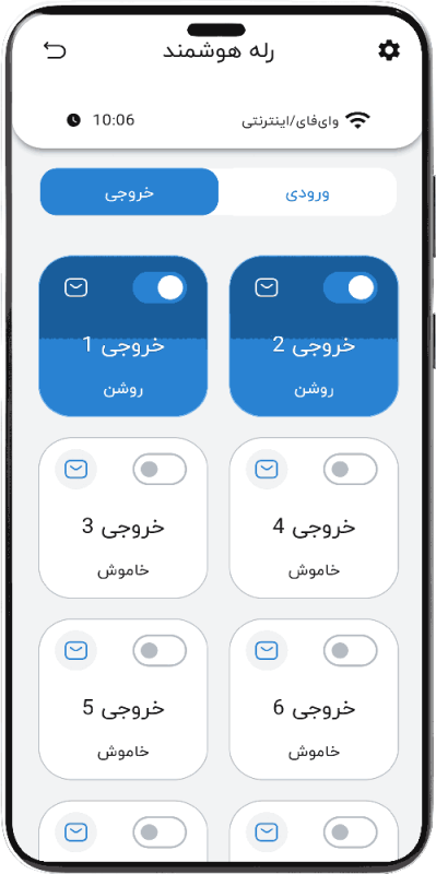 تصویر صفحه اصلی اپلیکیشن هوشمند هانتک حالت روز