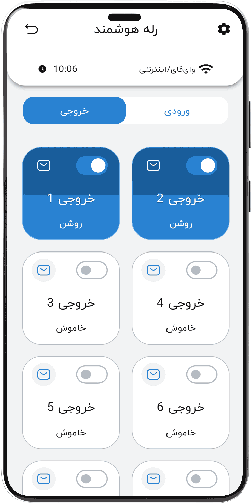 تصویر صفحه اصلی اپلیکیشن هوشمند هانتک حالت روز